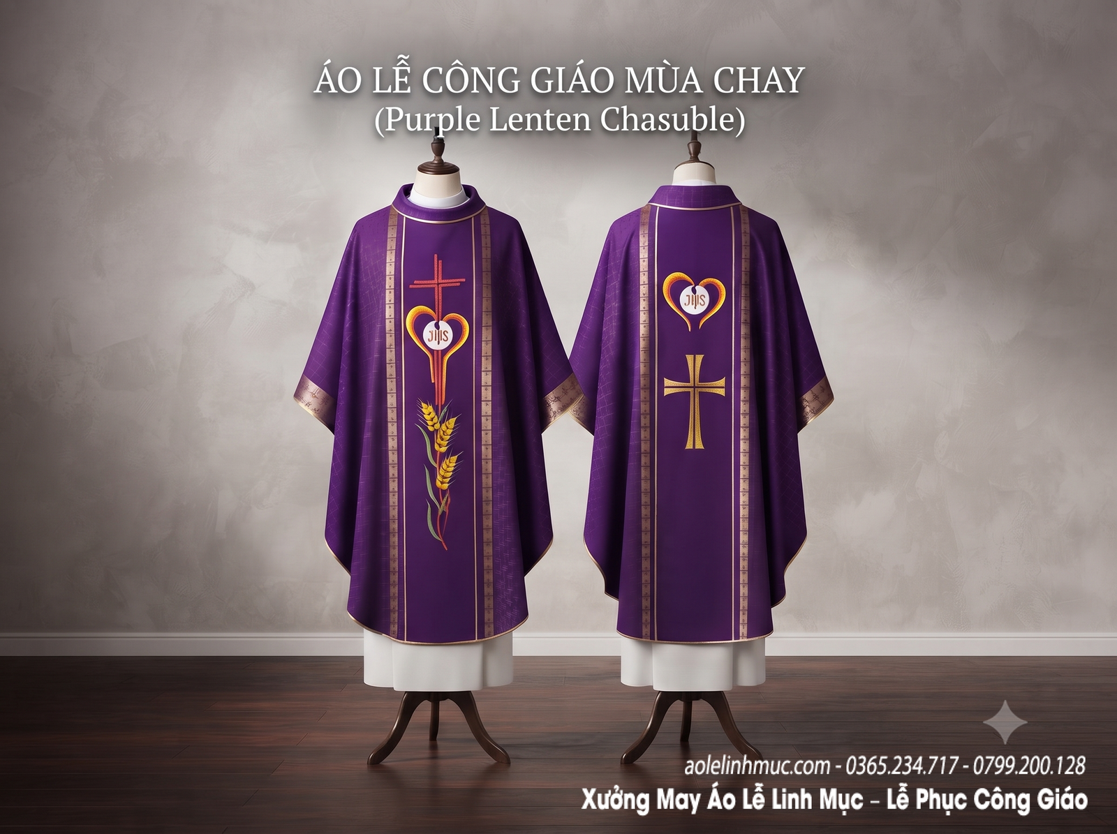 Áo Lễ Linh Mục (Casula) Màu Tím